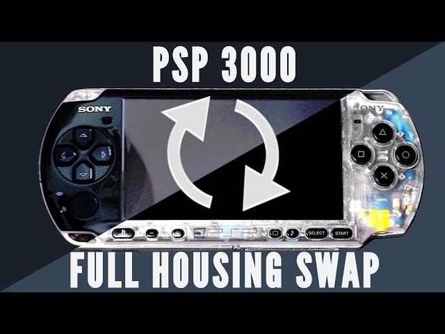 Sony PSP 3000 Housing shell replacement (full disassembly and rebuild) in-depth tutorial