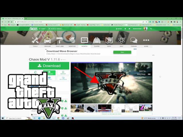 How to Install Chaos Mod V 1.11.6 GTA 5 MODS