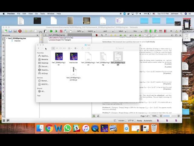 Transfer Tex to PDF tutorial for Mac (easy)