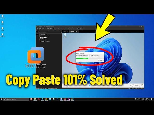 Copy Files from Host PC to VMware Workstation Windows 11 / 10 - How To transfer Folders to vmware 