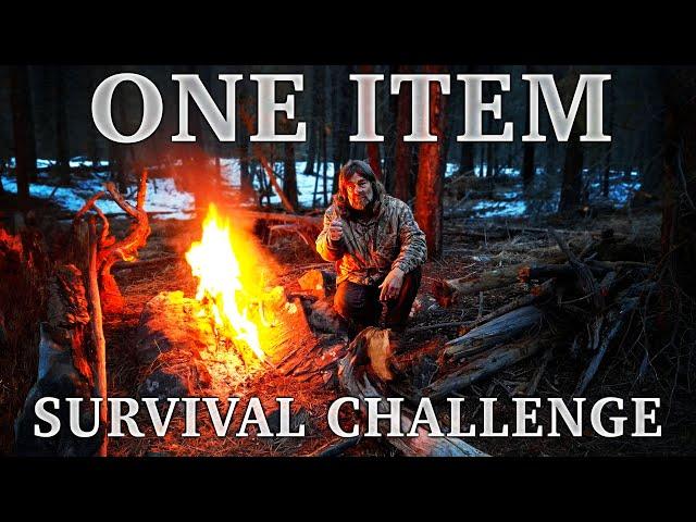 Could YOU Survive? One Item Winter Overnight Survival Challenge | NO Food NO Water NO Shelter