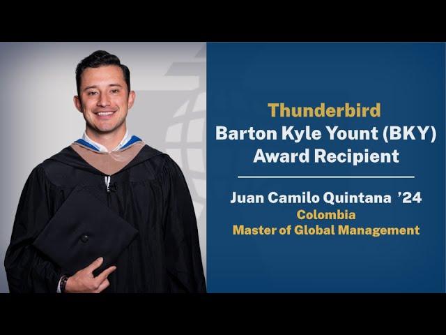 Barton Kyle Yount Award Recipient: Juan Camilo Quintana