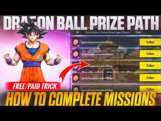 Dragon Ball Prize Path Missions Explained BGMI/PUBG | Dragon Ball Prize Path Max Out Level 40 Tricks
