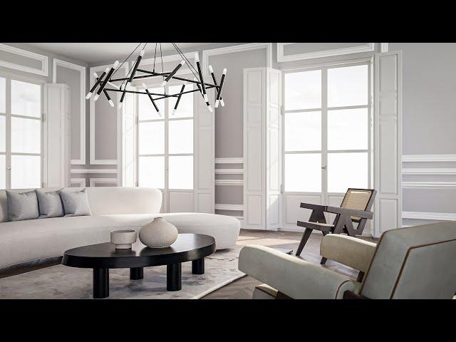 Modern Interior Modeling Corona Rendering Workflow