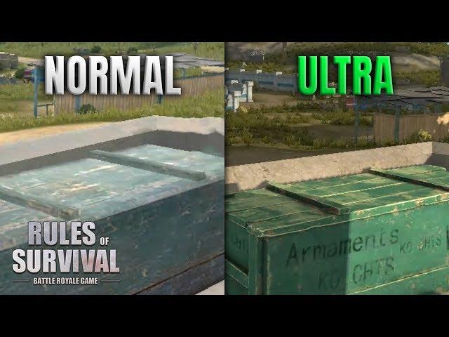 NEW ULTRA GRAPHICS + BULLET DROP IN RULES OF SURVIVAL!