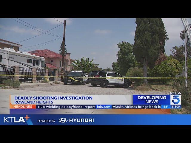 Gunman flees deadly shooting in Rowland Heights neighborhood