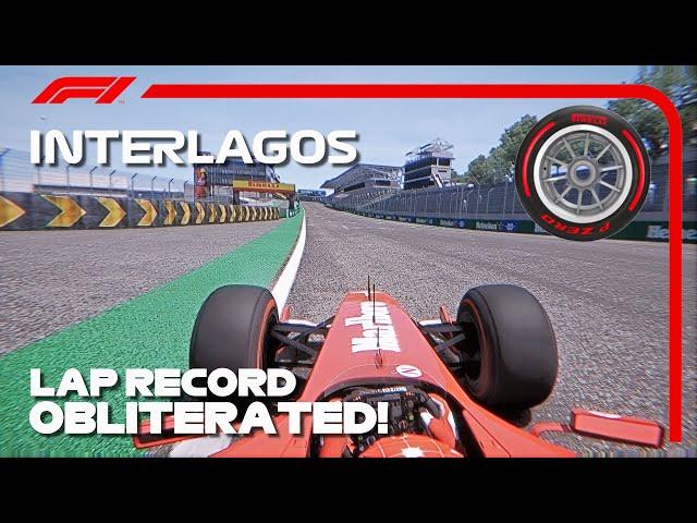 The Ferrari F2004 SMASHES the Interlagos Lap Record with Slick Tyres!