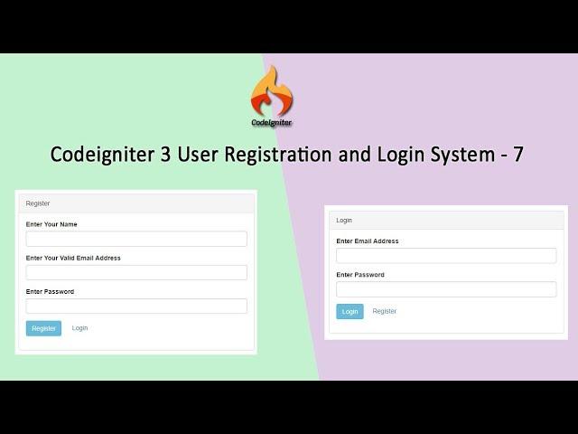 Codeigniter 3 User Registration and Login System - 7