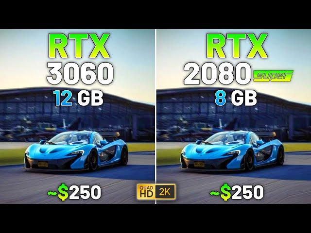 10 Games on RTX 3060 vs RTX 2080 SUPER in 2024 - 1440p