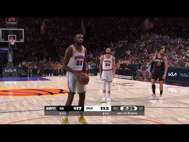 NBA 2K25 Gameday Simulation | SUNS vs WARRIORS FULL GAME HIGHLIGHTS