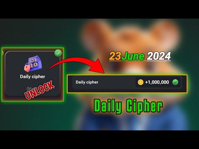 Hamster Kombat Daily Cipher Morse Code | 26/06/2024 | Claim 1,000,000 Coins Task Reward