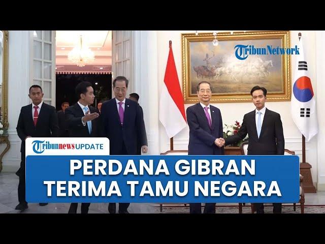 Hari Pertama Jadi Wakil Presiden, Gibran Langsung Terima Tamu Negara PM Korea Selatan di Istana