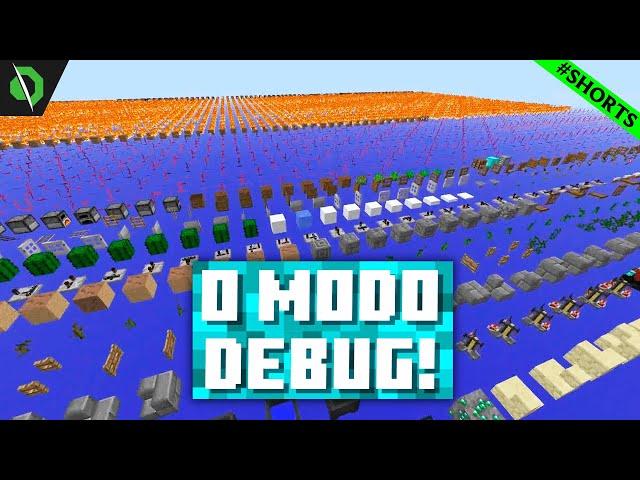 Você conhece o modo DEBUG do Minecraft? #SHORTS