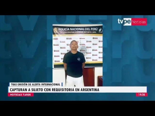 Interpol Lima captura a José Quispe, alias ‘Shakira’, buscado por la justicia de Argentina