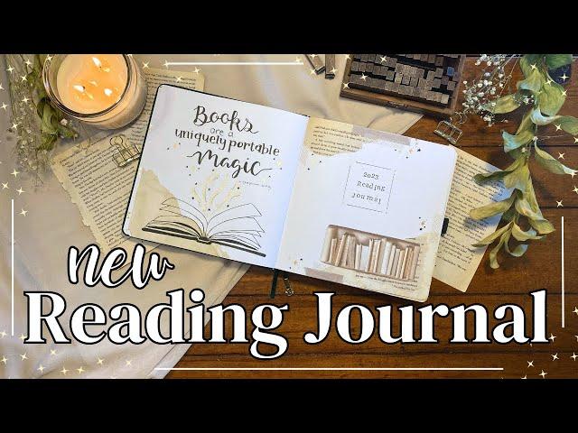 2023 Reading Journal Set Up | New Journal Mid-Year! | Light Academia Vibes