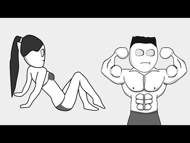 Show off in front of the girl (animation)