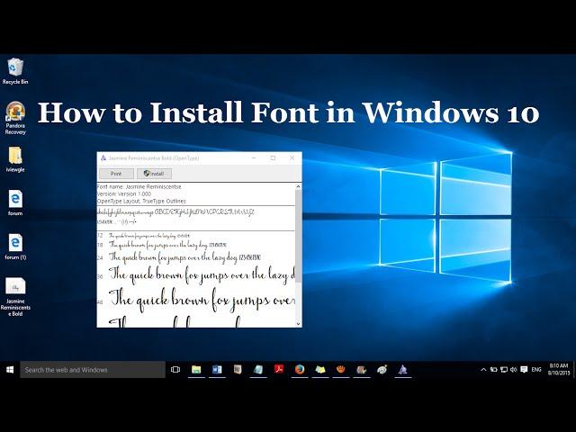 How to install fonts in windows 10 (2 simple methods)