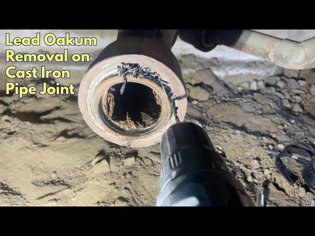 Lead Oakum Cast Iron Hub Joint Removal