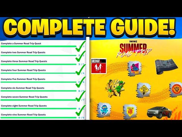 How To COMPLETE ALL SUMMER ROAD TRIP CHALLENGES in Fortnite! (Earn XP in Creator Made Islands DAY 3)