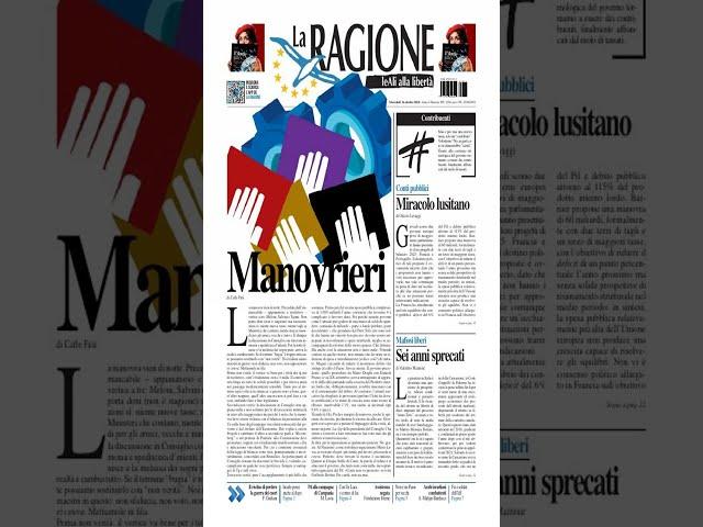 Prime Pagine Quotidiani di Oggi - mercoledì, 16 ottobre 2024 #meloni #seawach #video