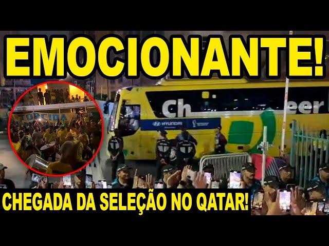 EMOCIONANTE! TORCIDA DO BRASIL INVADE O QATAR E FAZ FESTA NA CHEGADA DA SELEÇÃO PARA COPA