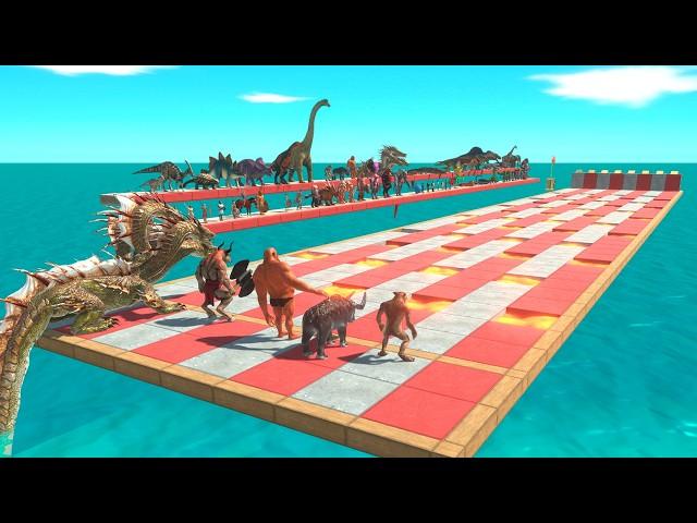 Race Over Lava - Animal Revolt Battle Simulator