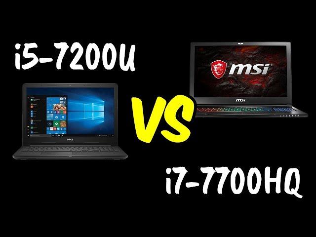 i5-7200U vs i7-7700HQ Benchmarks Test!  [4K]