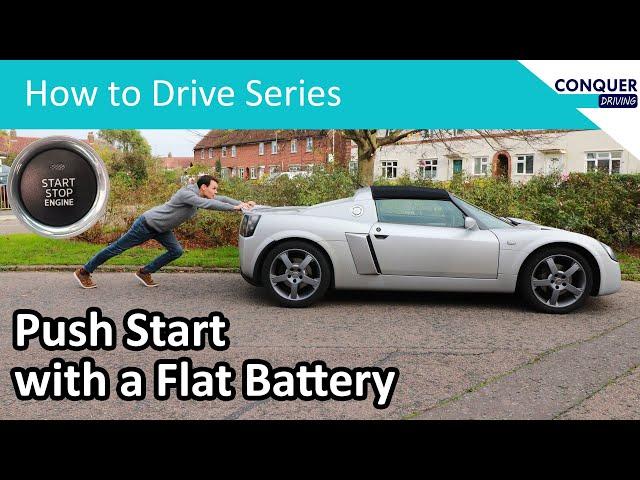 How to push start three different manual cars with a flat battery.