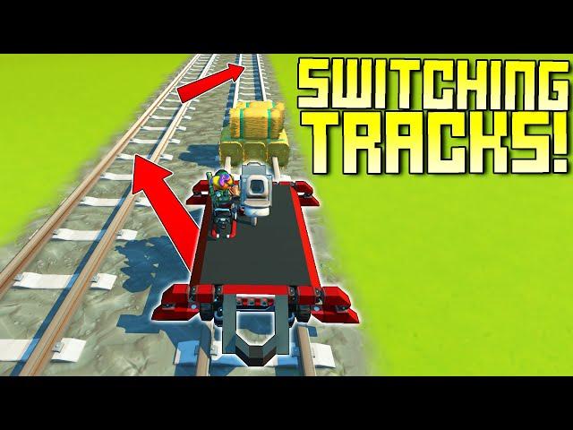 Switching Train Tracks, But The Tracks Aren't Even Connected! - Scrap Mechanic Multiplayer Monday