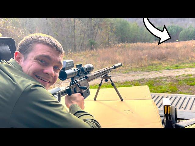 Shooting my 300 Win Mag Sniper! (Can we hit?)