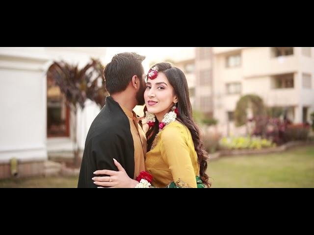 Rija & Hamza Mehndi Couple Song //Cinematic Wedding Video// Canon R6 // 35mm f1.4 // Crane 2s //