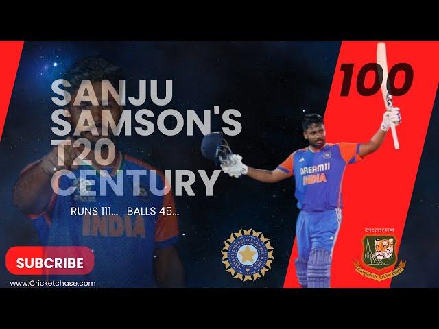 SANJU SAMSON'S T20 CENTURY...|111 RUNS/45 BALLS...|