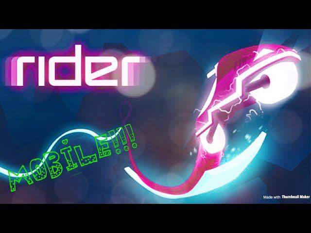 MY FIRST MOBILE GAME VIDEO!!! | Rider | Mobile Games #1