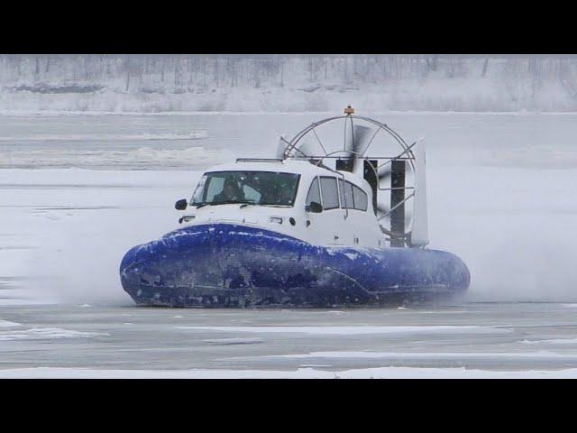 Hovercraft Kaiman-10 - payload performance demonstration in rough conditions