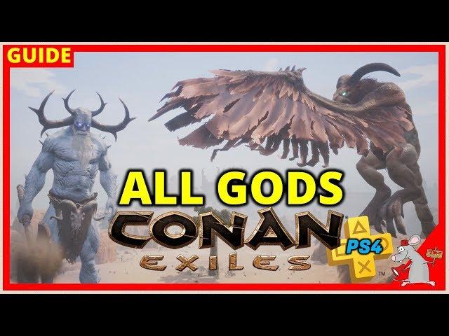 CONAN EXILES PS4 Tips  - All Gods | How To Summon Avatars/Religion Explained