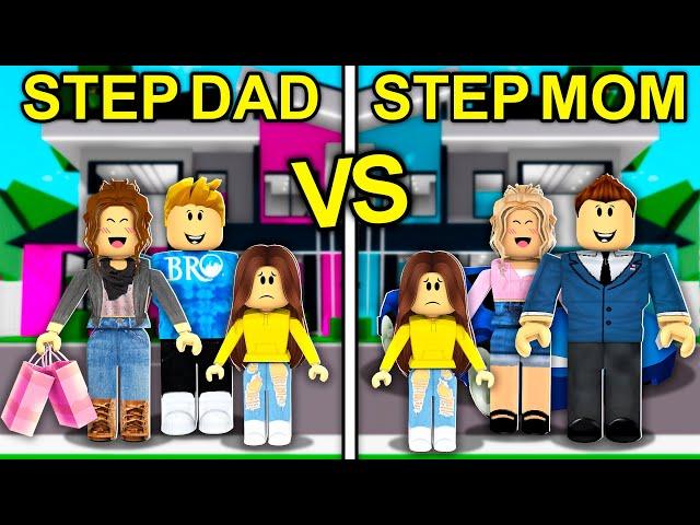 STEP MOM'S House VS. STEP DAD'S House in Roblox Brookhaven..