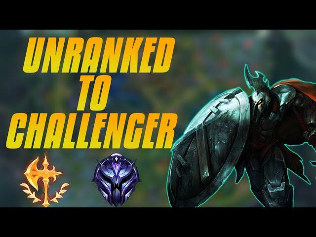 UNRANKED TO CHALLENGER - Pantheon Mid - How To Snowball And Carry - Using Rift Herald - P1/D4 Elo