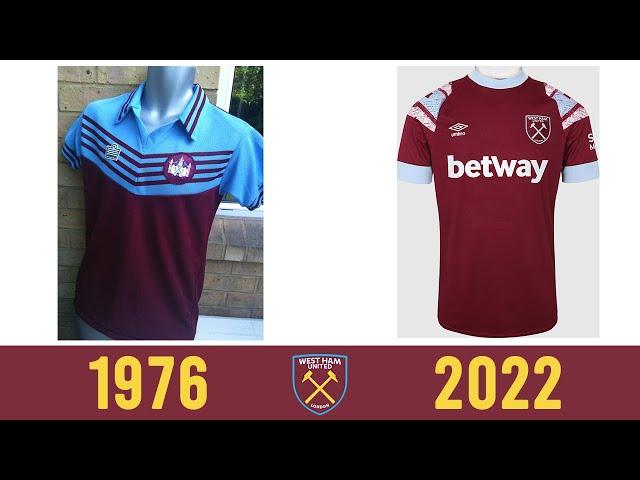 West Ham Football Kit History | 1976-2022