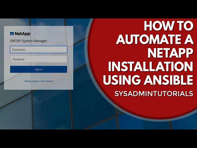 How to Automate a NetApp Ontap Installation using Ansible