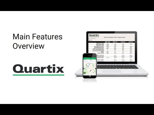 Quartix Vehicle Tracking - Main Features