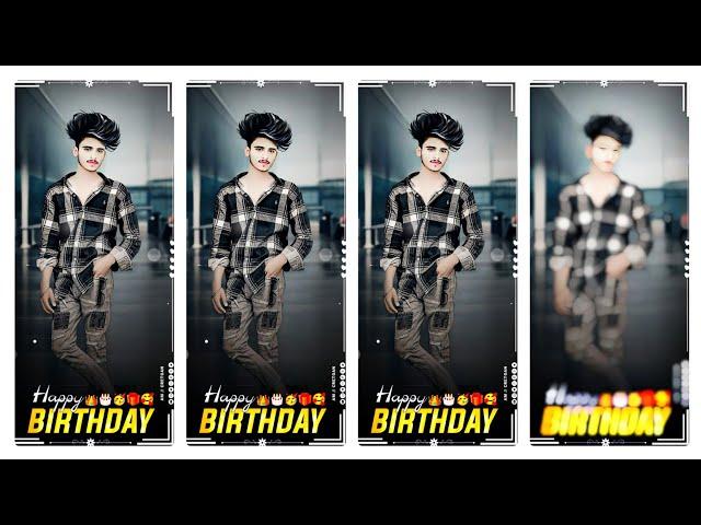 Birthday status editing alight motion || boy birthday video editing || happy birthday video editing