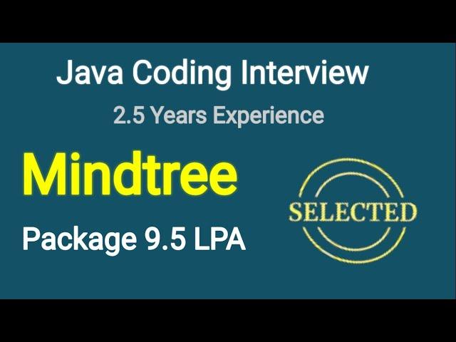 Mindtree Java Coding Interview | Java Coding Interview | Java Coding Round