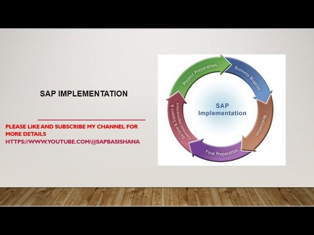 SAP Implementation Project - Explaining