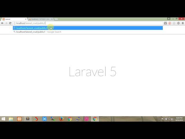 How to build Laravel 5(5.2) CRUD admin application with step by step