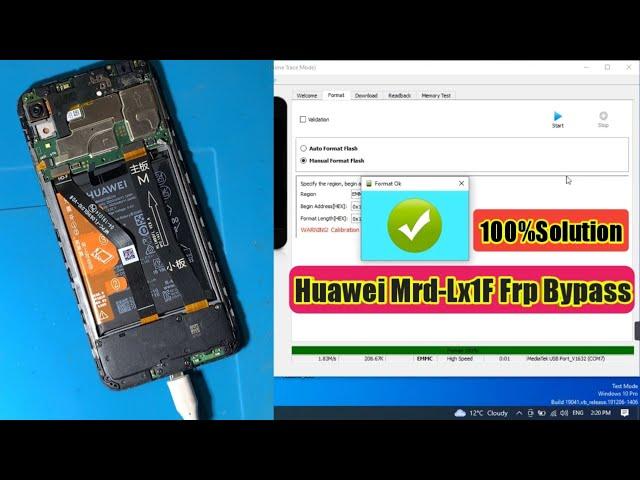 huawei mrd-lx1f frp bypass | Huawei Y6 Prime 2019 google account unlock android 9.0.1 sp flush tool