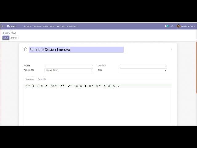 How to Add Sequence in Project Task Issue | Odoo Apps Features #odoo16 #odooapps  #Project