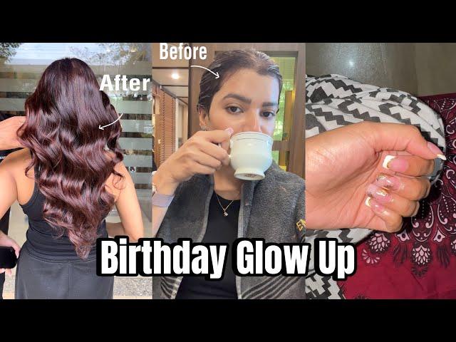 Self Care/ Glow up for birthday  | Nails & Haircolor | Weekly vlog