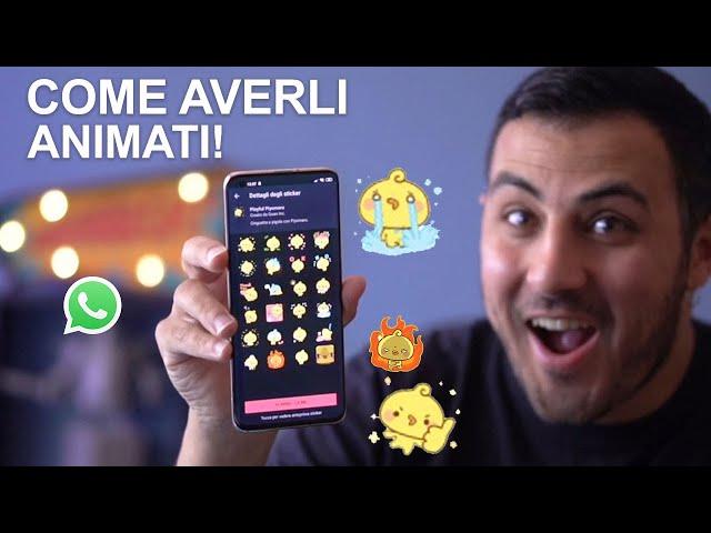 WHATSAPP: COME AVERE GLI STICKERS ANIMATI! BELLISSIMI! Guida e APK