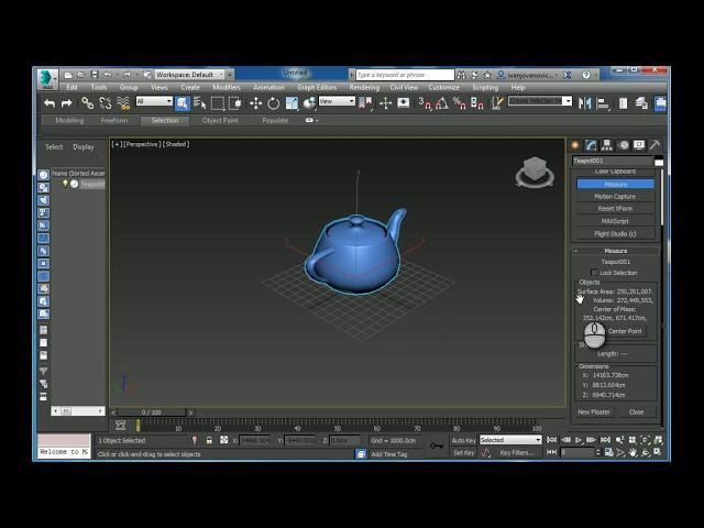 How to measure size of the object in Autodesk 3ds max