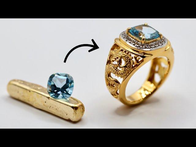 how to make gold signet ring - how it's made jewellery